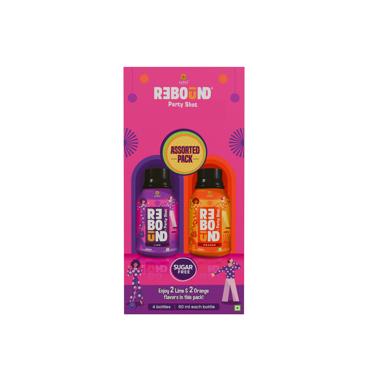 Lime & Orange (Pack of 04)
