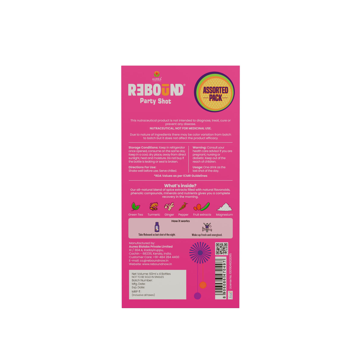 Lime & Orange (Pack of 04)