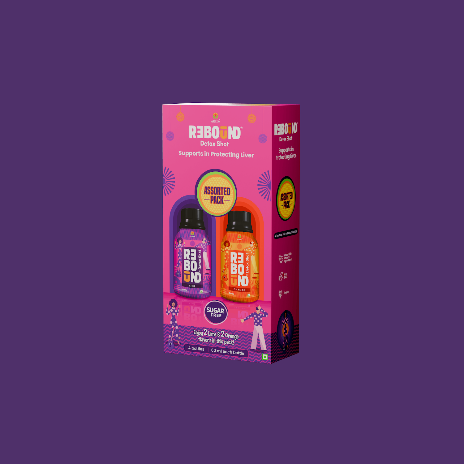 Lime & Orange (Pack of 04)