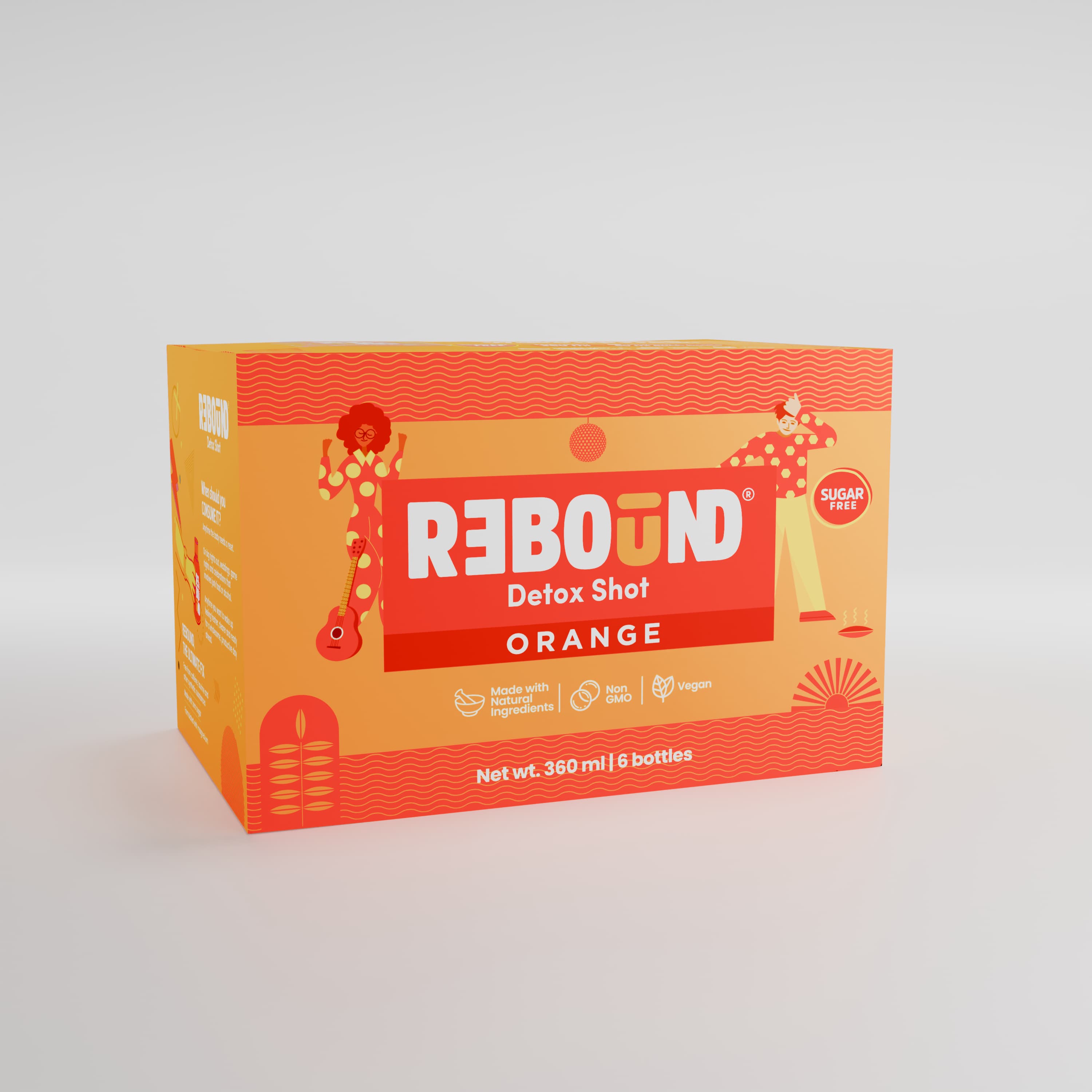 Rebound Orange Pack of 6