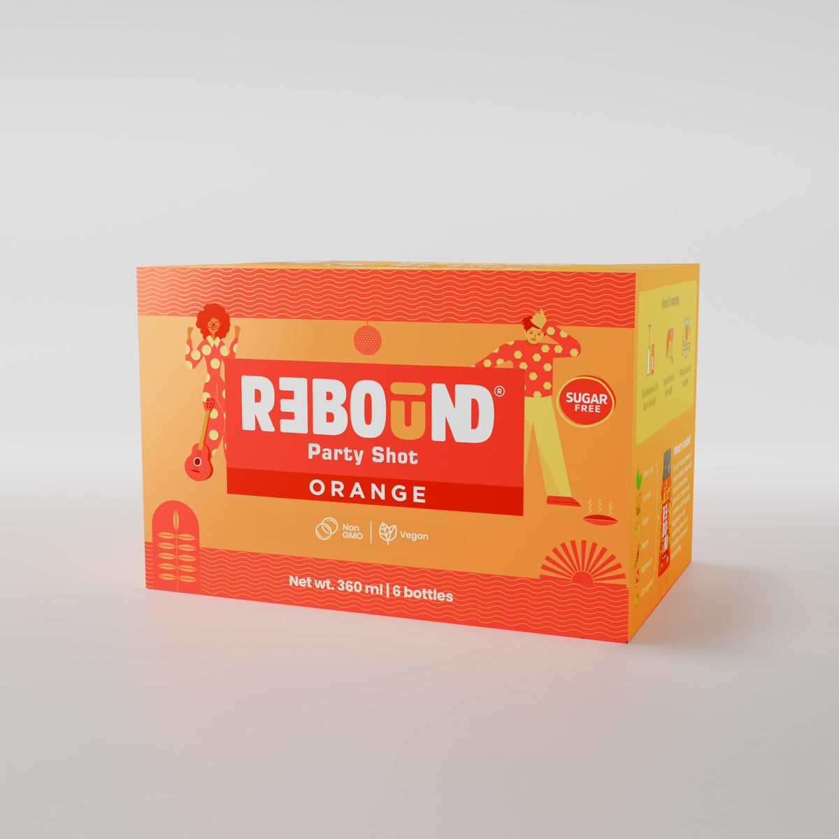 Rebound Orange Pack of 6