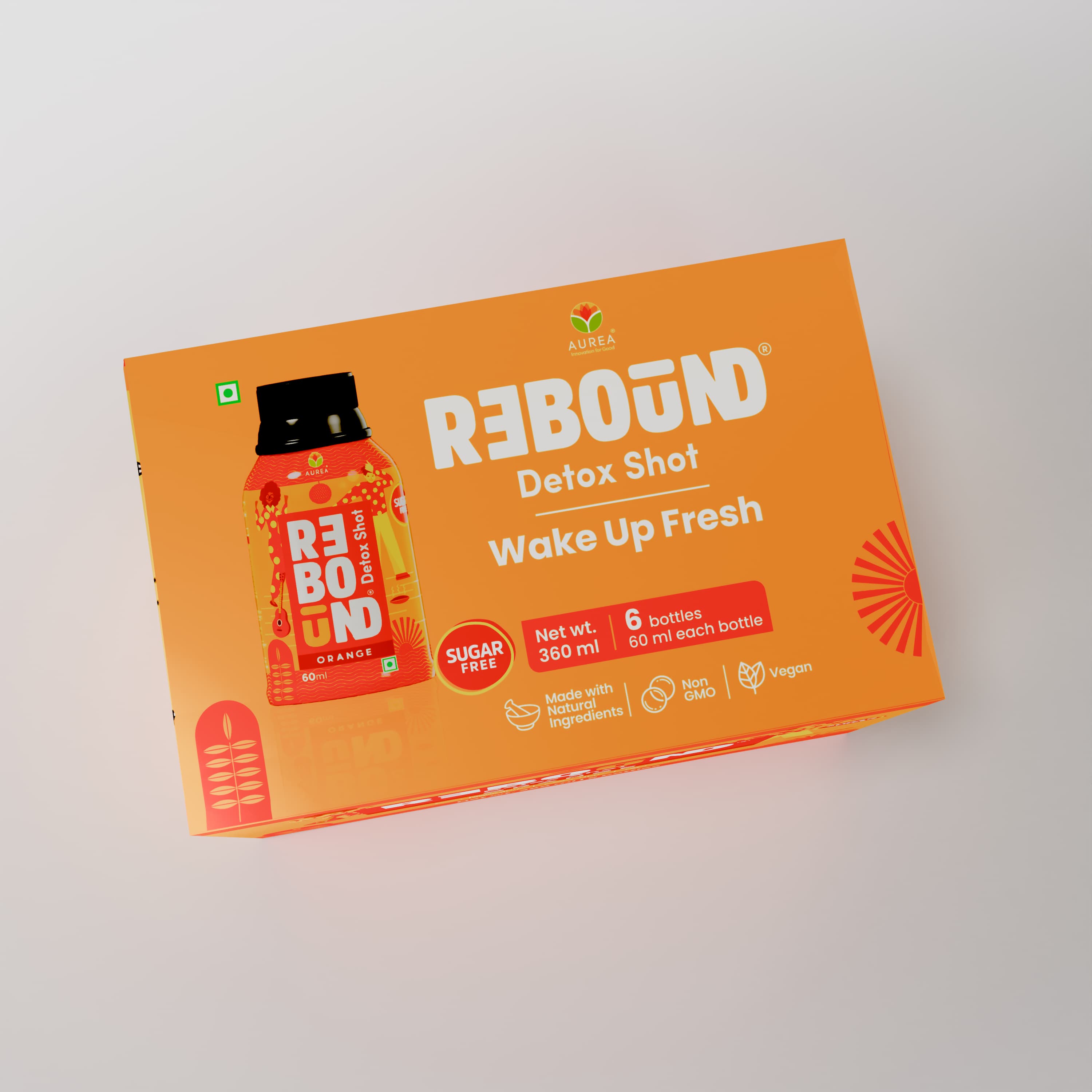 Rebound Orange Pack of 6