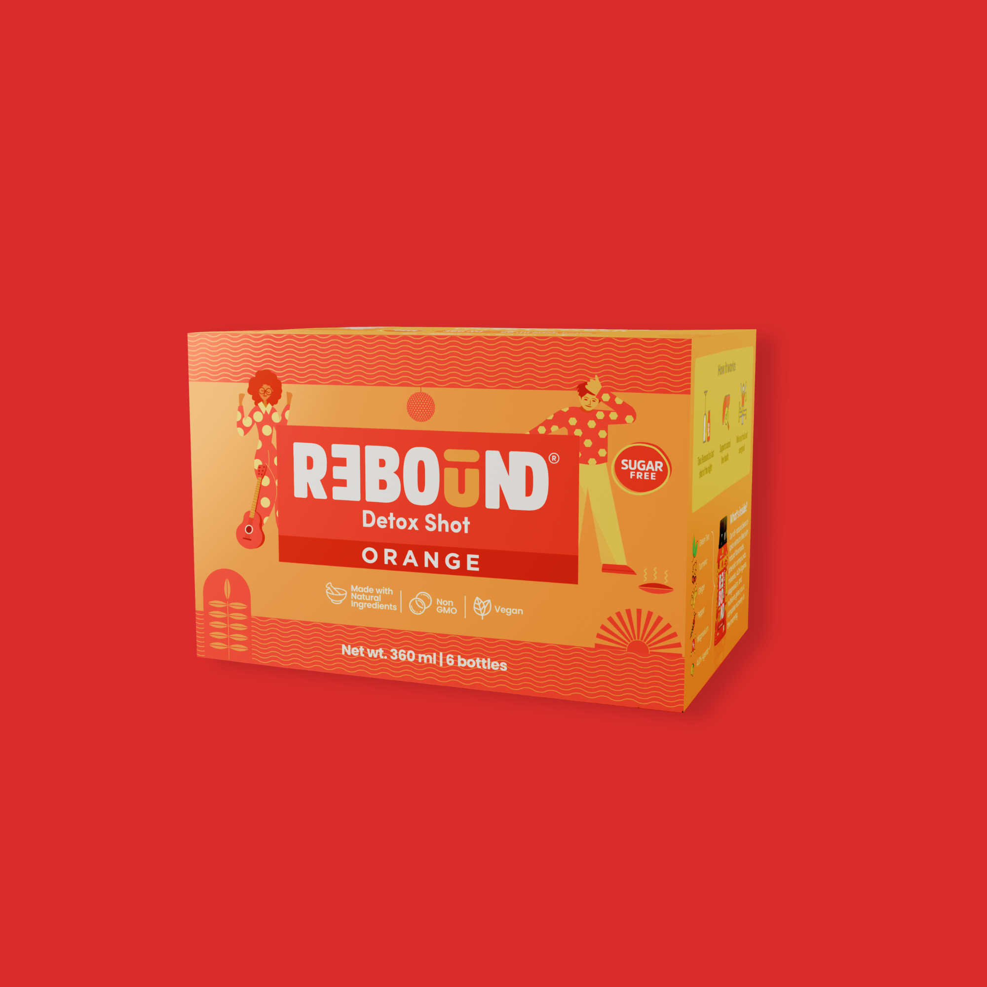 Rebound Orange Pack of 6