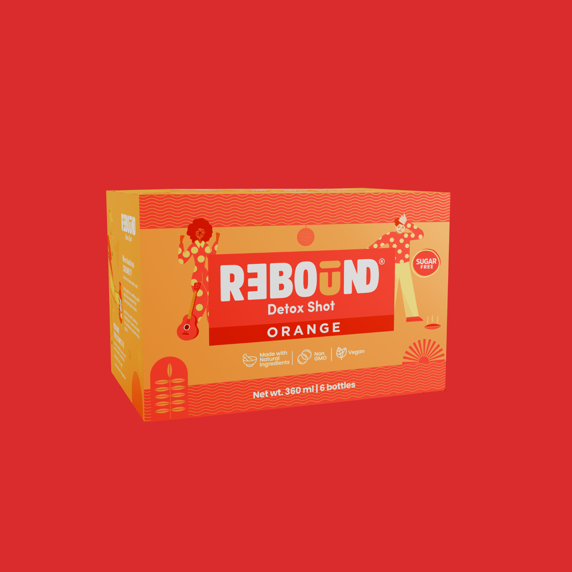Rebound Orange Pack of 6