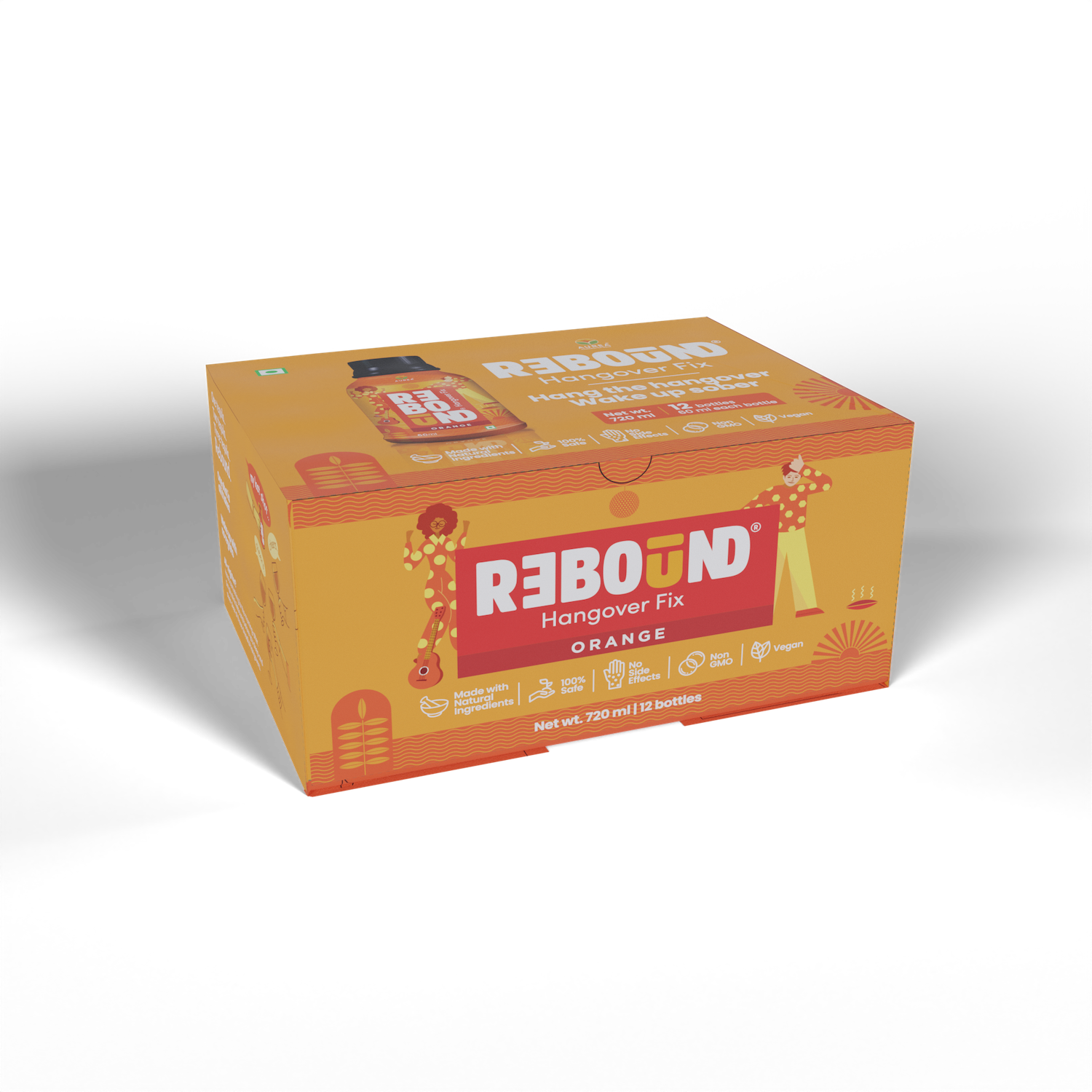 Rebound Orange Pack of 12