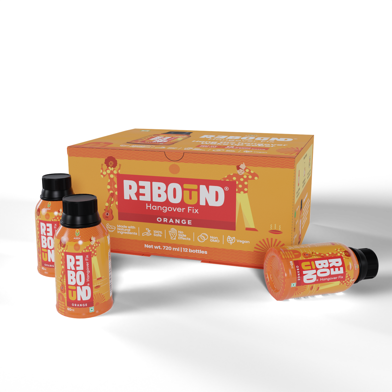 Rebound Orange Pack of 12